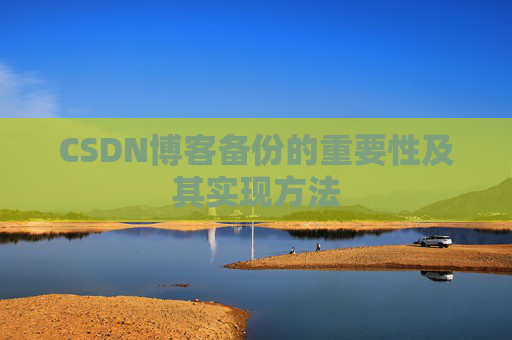 CSDN博客备份的重要性及其实现方法